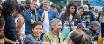 Quilmes: Mayra Mendoza y Máximo Kirchner visitaron las obras en Villa Itatí