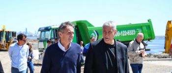Ferraresi y Katopodis supervisaron avances de obras estratégicas en Avellaneda