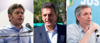 Cumbre en el peronismo: Massa, Máximo y Kicillof buscan una estrategia común para sostener las PASO