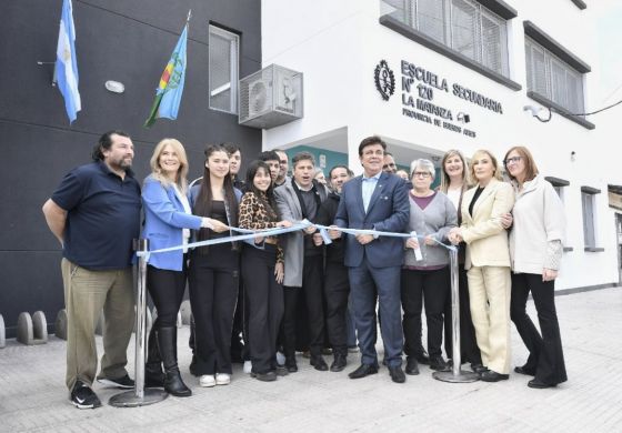 Kicillof inauguró edificios educativos en La Matanza
